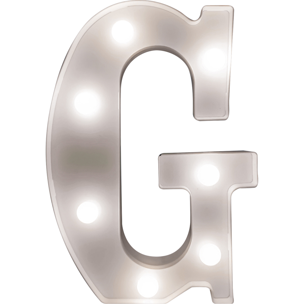St Helens Battery Operated 3D LED Letter G Light Image 1