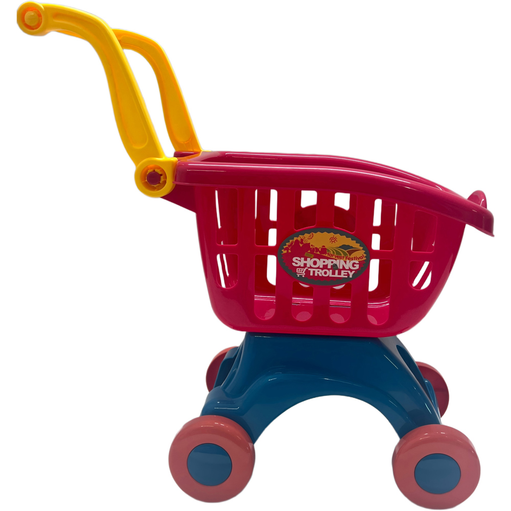 Toy Shopping Trolley with Food Image 7