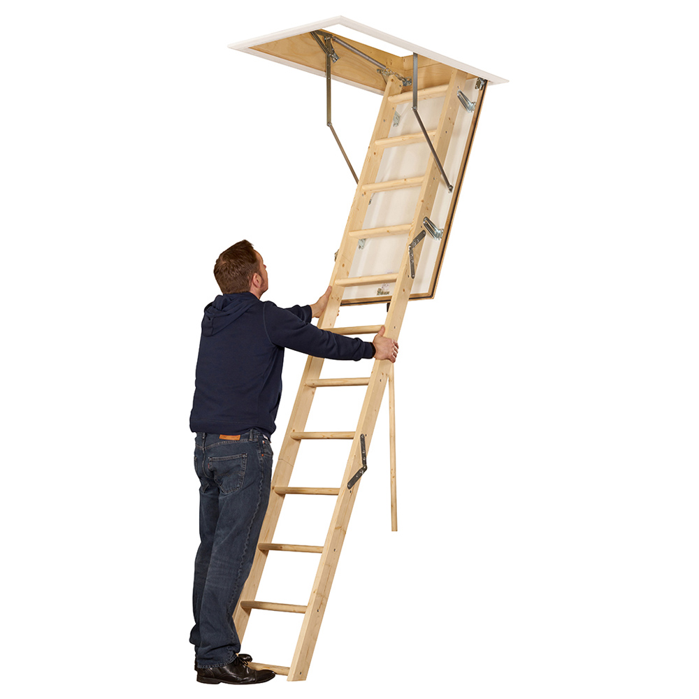 TB Davies EuroFold Timber Loft Ladder Image 4