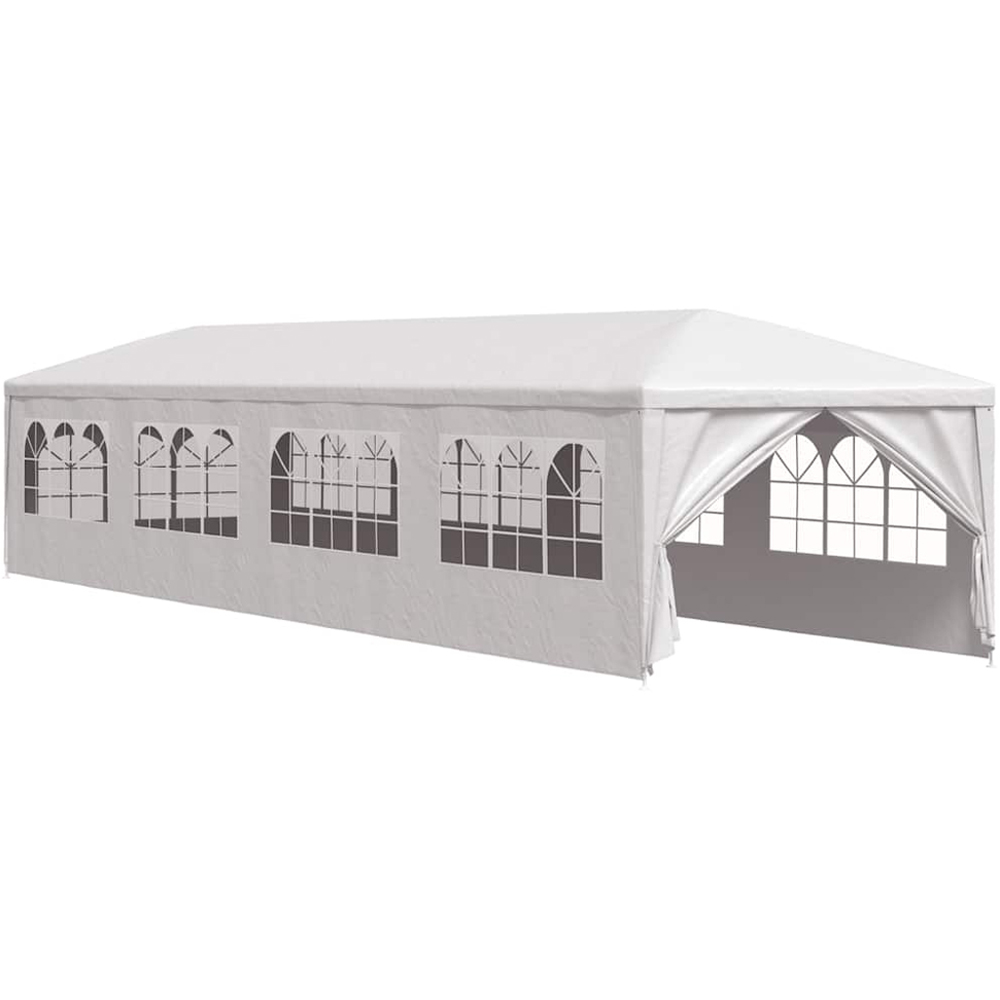 vidaXL 3 x 12m White Garden Marquee with Sidewalls Image 2