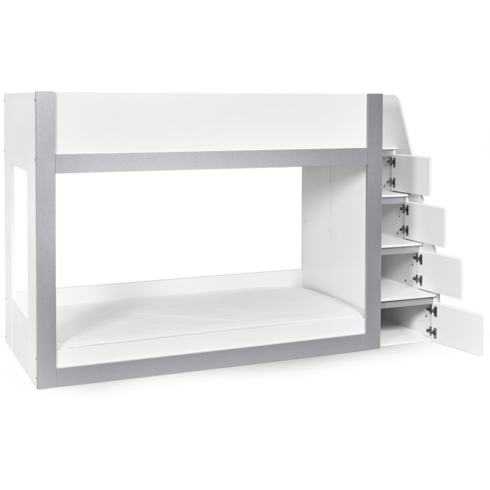 Julian Bowen Gaia Single White and Silver Bunk Bed Image 4