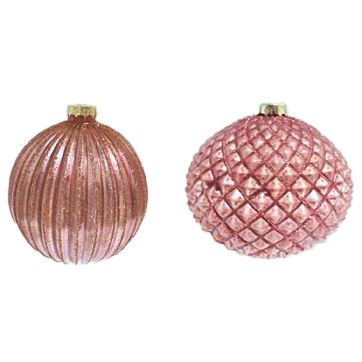Pink Ridged Bauble - Pink Image