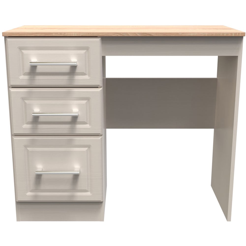 Crowndale Kent 3 Drawer Kashmir Ash and Modern Oak Dressing Table Image 3