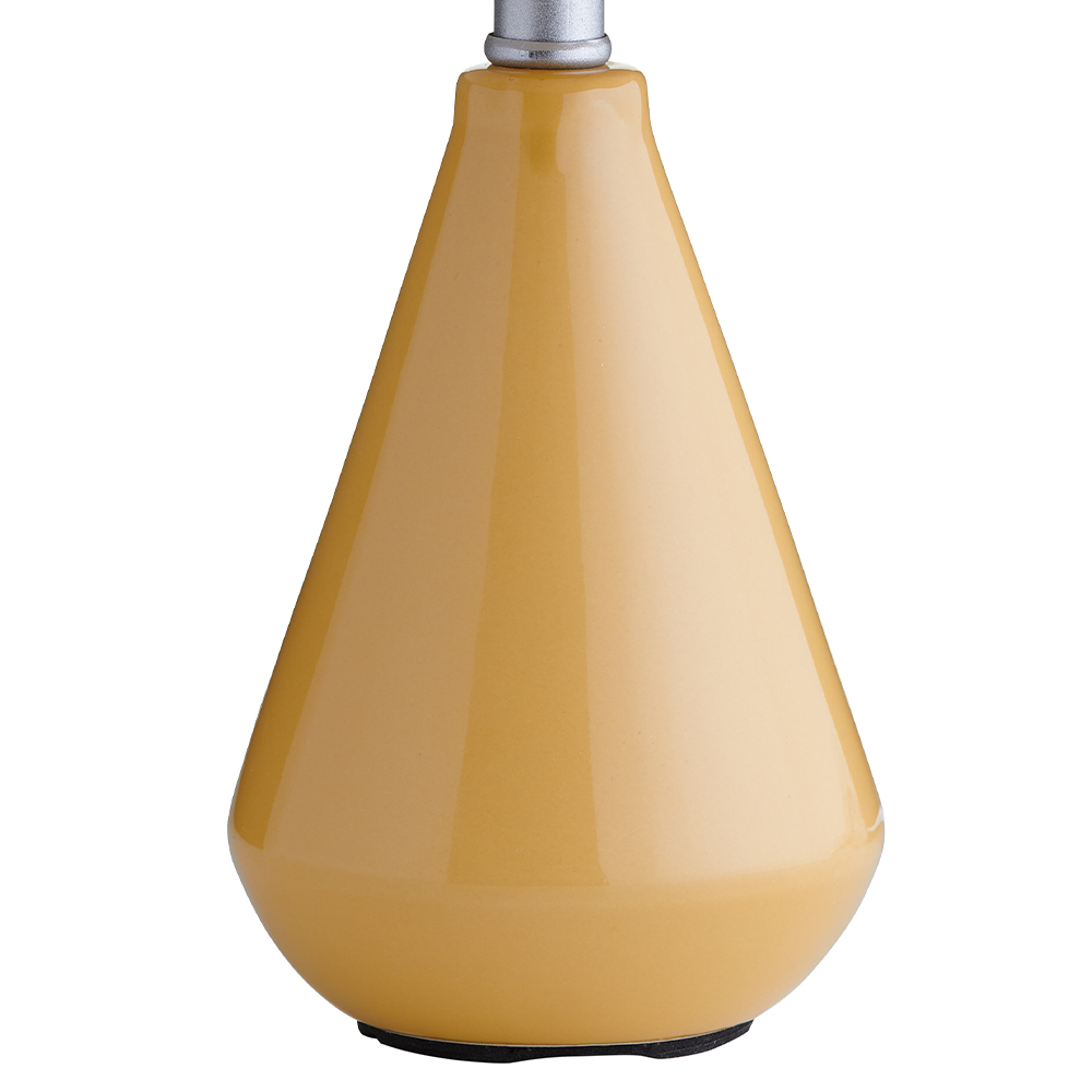 Wilko Yellow Ceramic Table Lamp Wilko