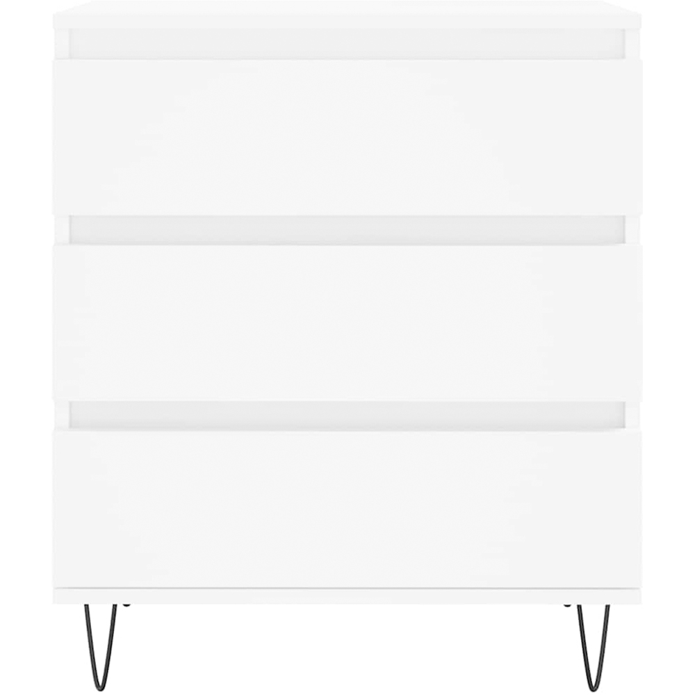 vidaXL 3 Drawer White Sideboard Image 5