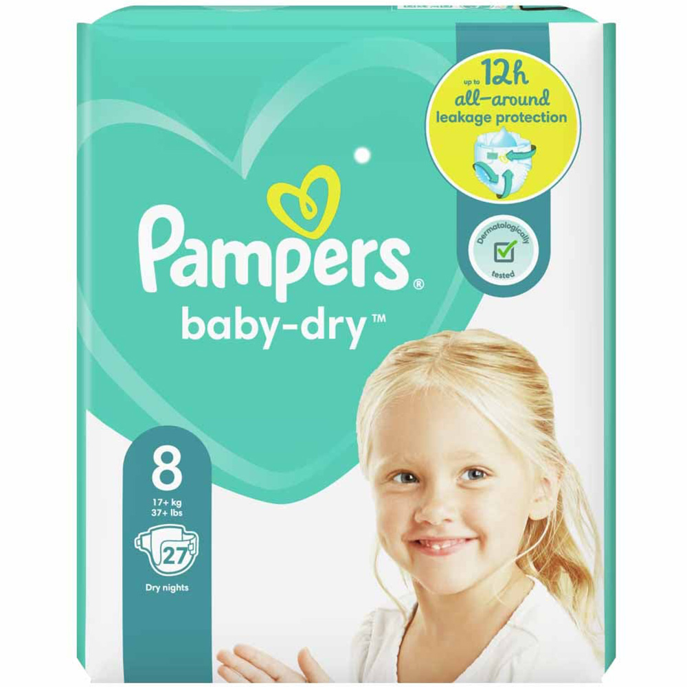 Pampers Baby Dry Essential Size 8 27 Pack Image 1