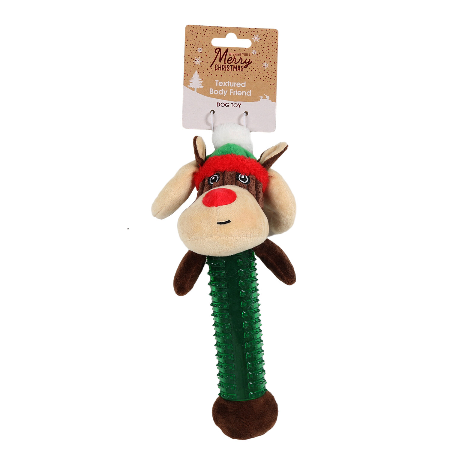 Textured Body Friend Dog Toy - Green Image 4