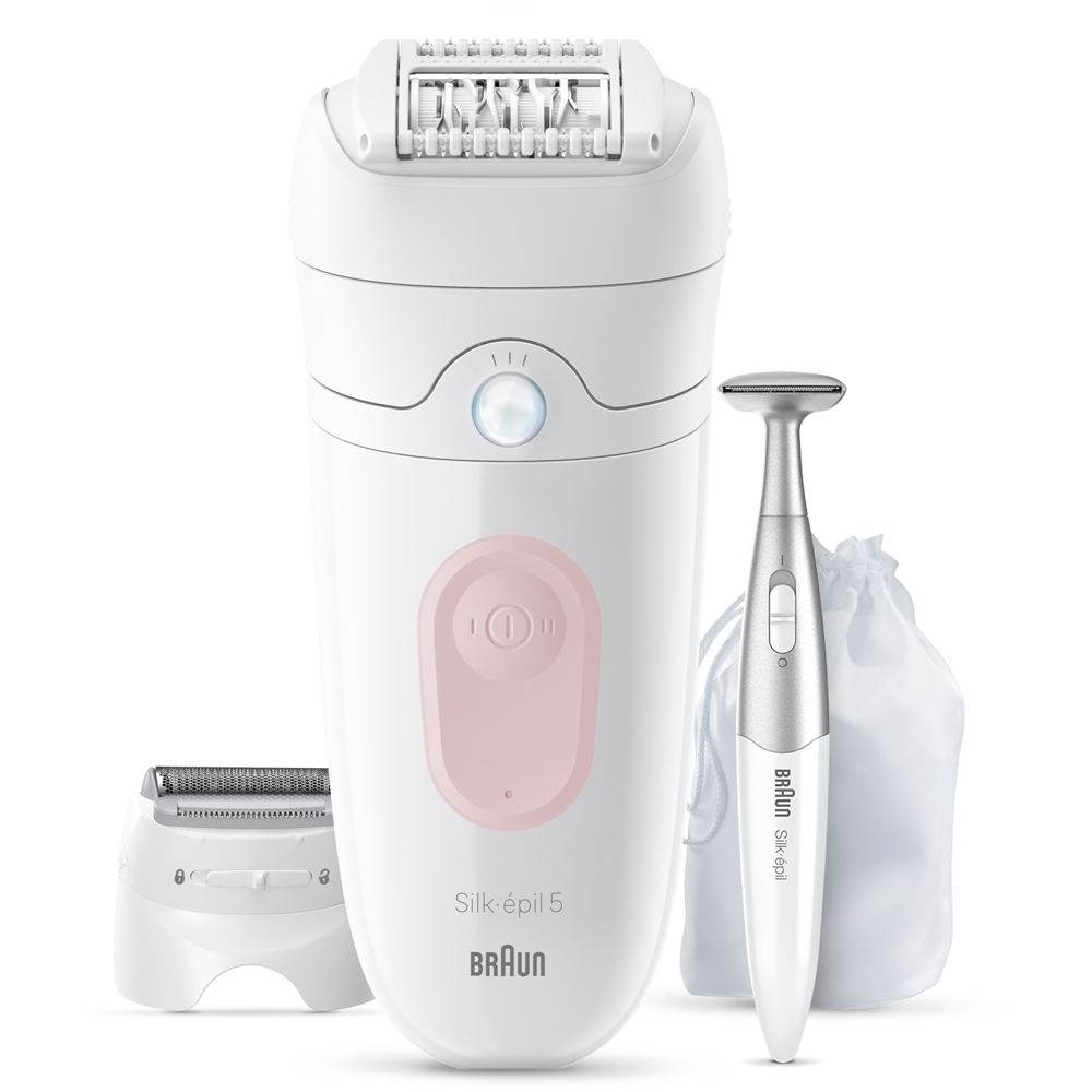 Braun Silk-epil 5 5-230 Wet and Dry Cordless Epilator with Trimmer Comb and Bikini Trimmer Image 2