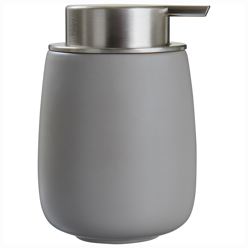 Wilko Grey Rounded Soap Dispenser Image 1