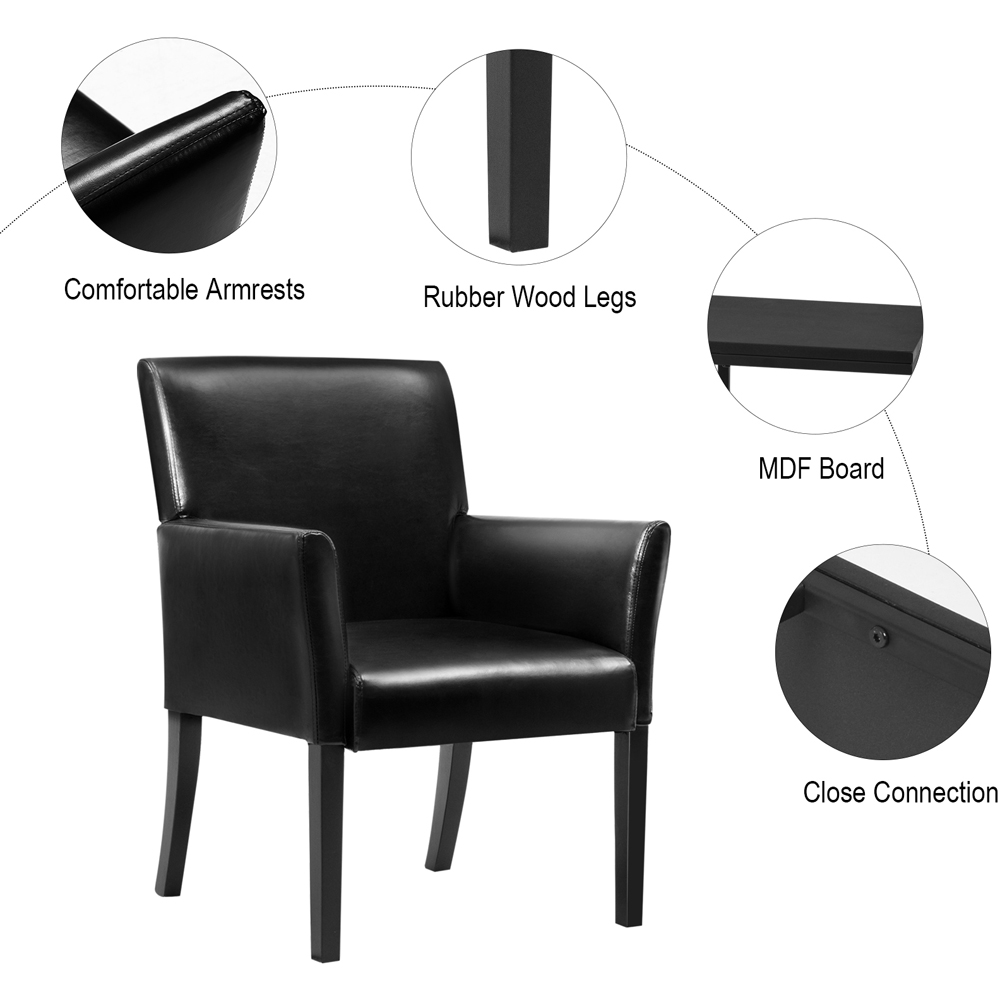 Costway Black Accent Chair Image 7