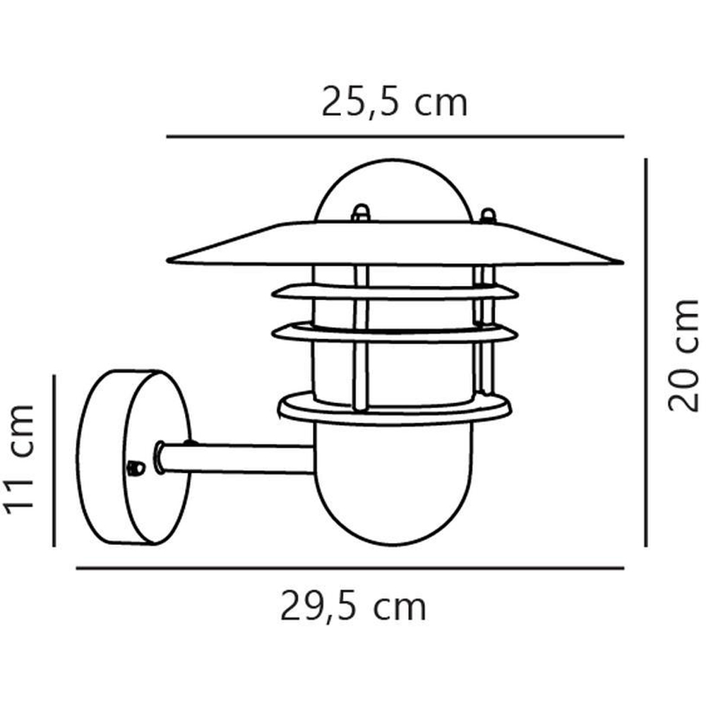 Nordlux Agger Galvanised Steel Outdoor Wall Light Image 5