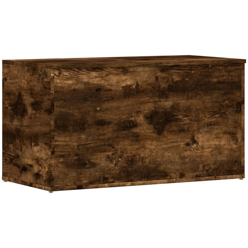 vidaXL Smoked Oak Wooden Storage Chest Image 2