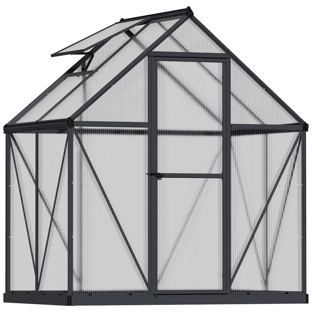 Palram Canopia Mythos Grey Polycarbonate 6 x 4ft Greenhouse Image 1