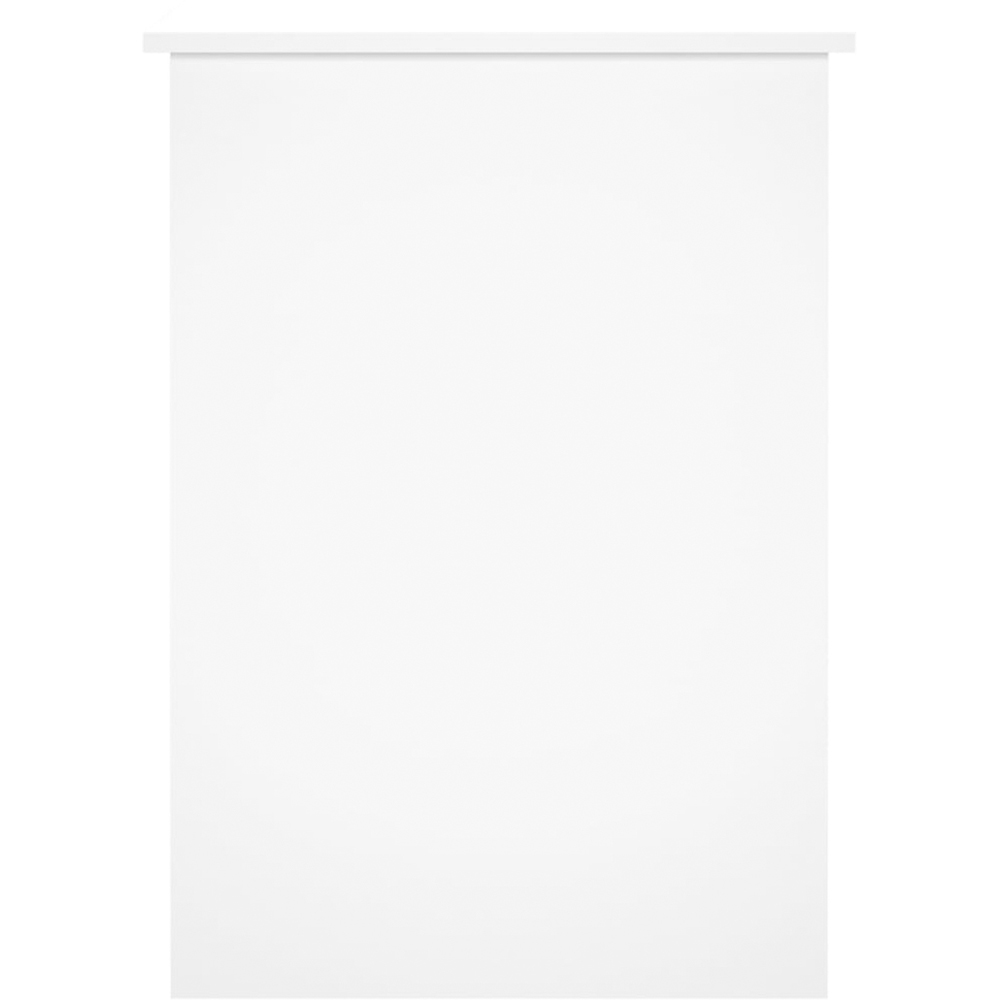 vidaXL 2 Shelf Computer Desk High Gloss White Image 5