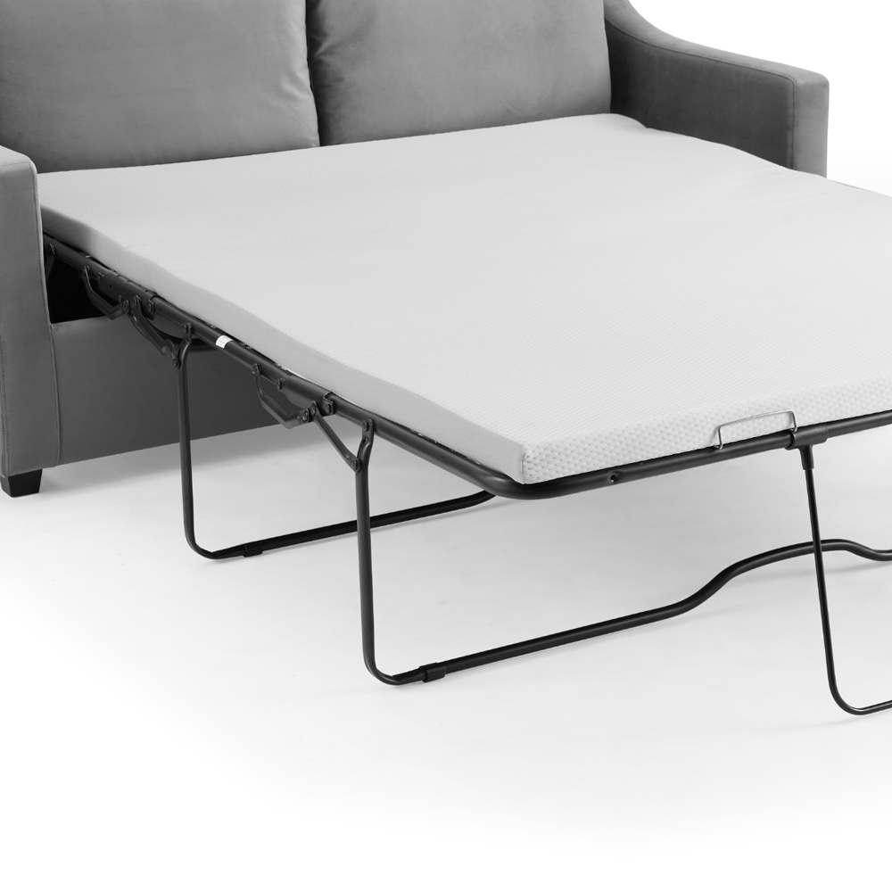 Home Detail Cooper Small Double Sleeper Grey Velvet Pull Out Sofa Bed Image 8
