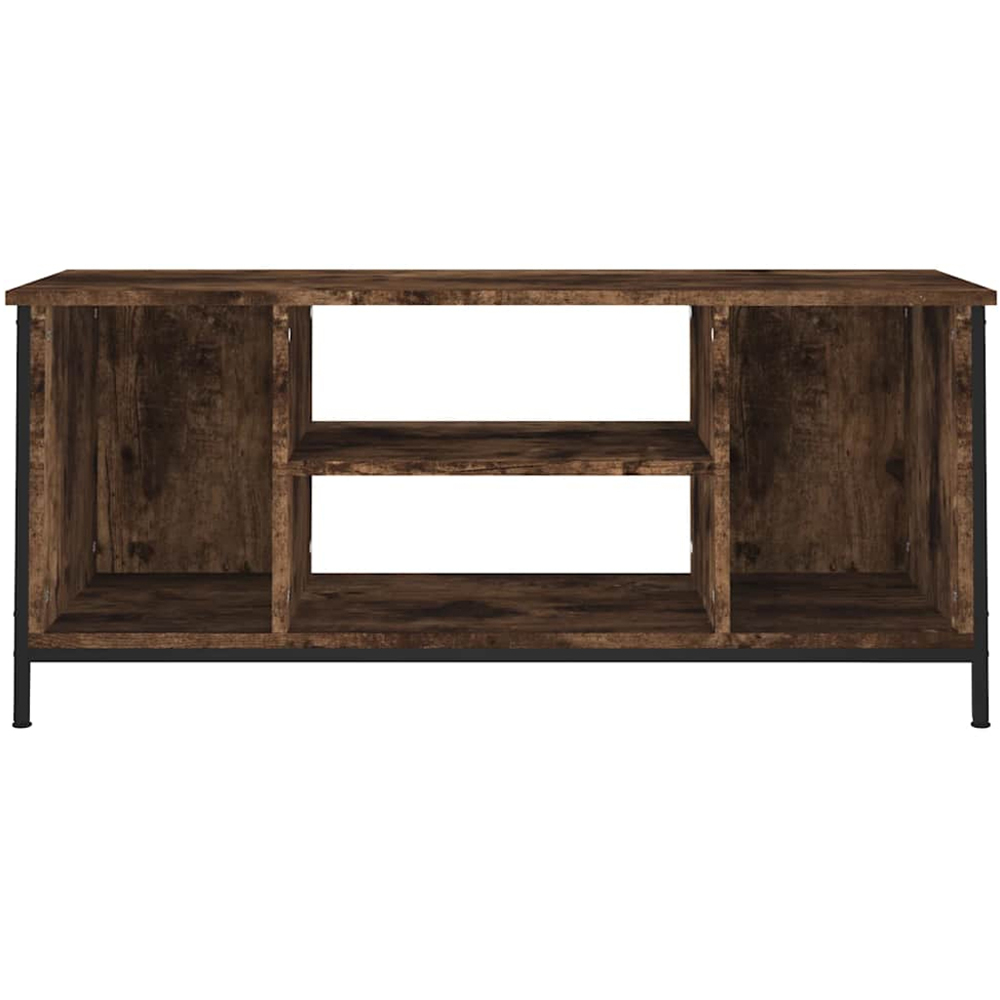 vidaXL 4 Shelf Smoked Oak TV Cabinet Image 5
