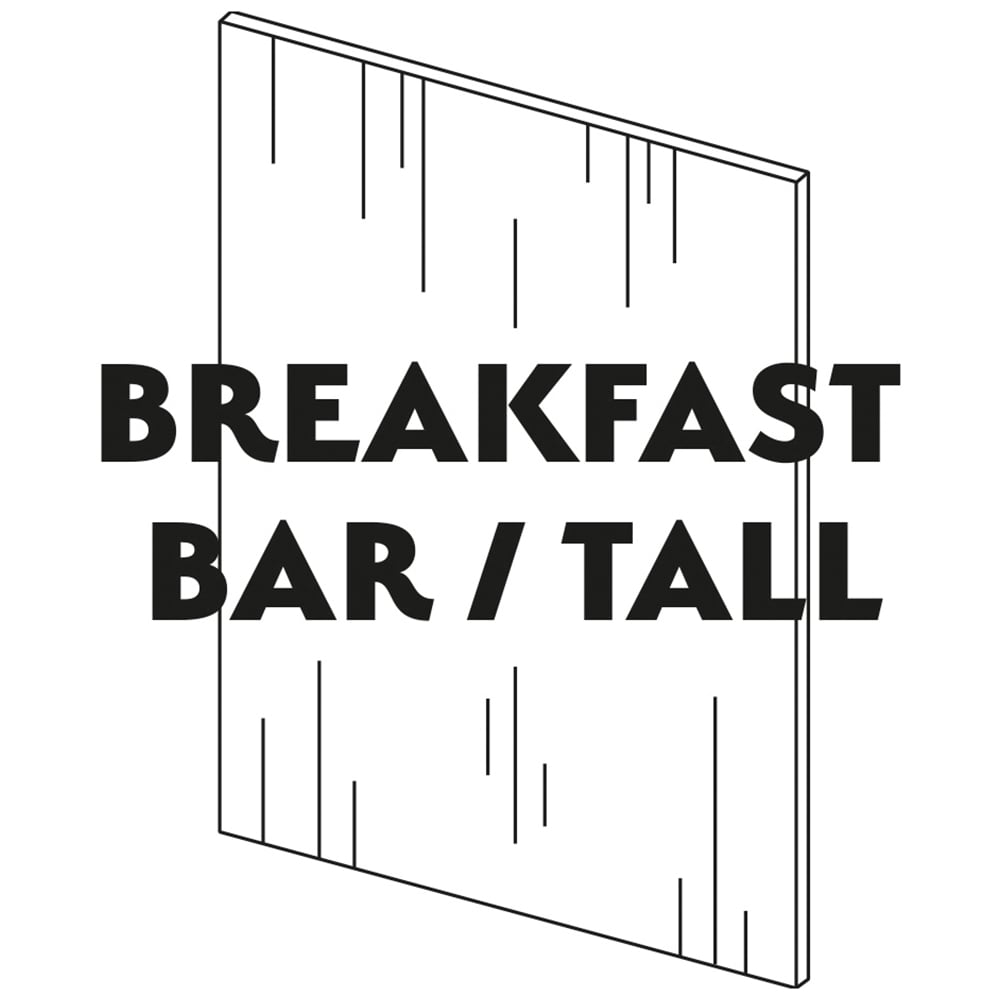 wilko Woodgrain Effect Shaker Anthracite Breakfast Bar Panel 2400 x 900mm Image 1