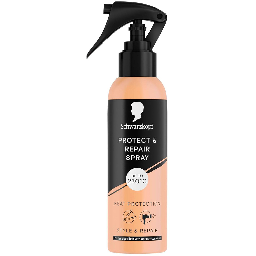 Schwarzkopf Styling Caring Protect and Repair Heat Protection Hair Mist Spray 150ml 6 Pack Image 3