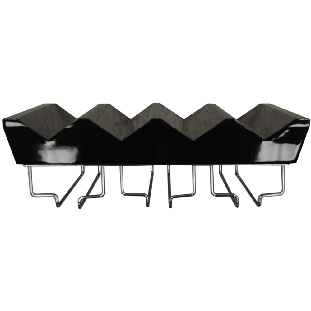 Watsons Monterey 4 Bottle Black Floating Wine Shelf Image 1