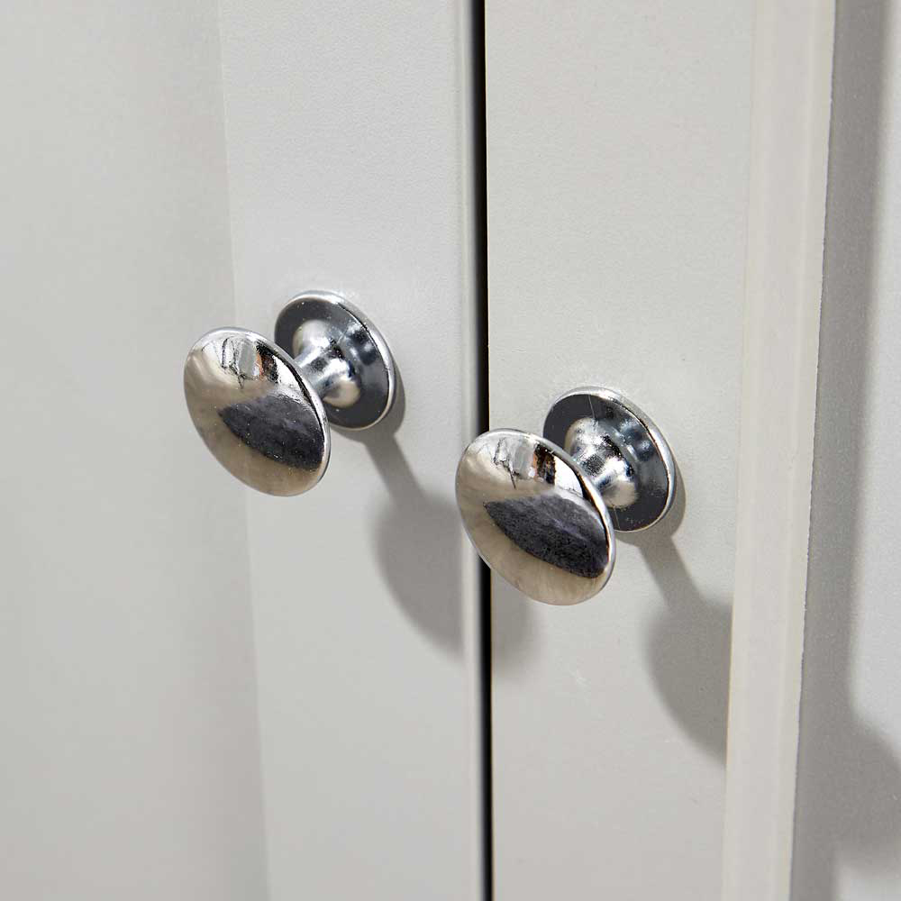 Home Source Avon 3 Tier 2 Door Grey Bookcase Image 3