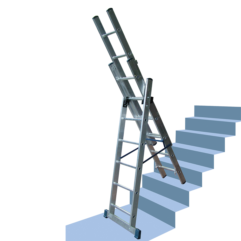 Lyte EN131-2 Professional 6 Tread Combination Ladder Image 4