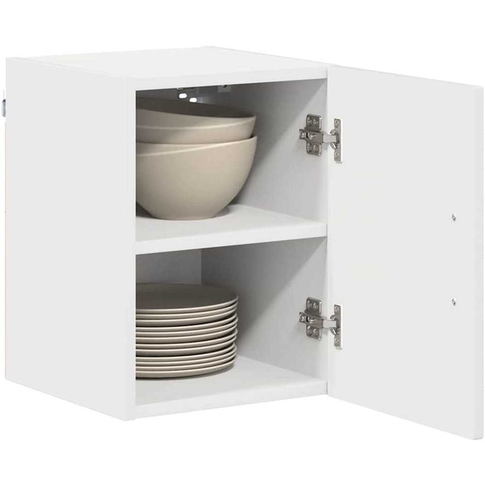 vidaXL Kalmar Single Door High Gloss White Wall Mounted Kitchen Cabinet Image 3