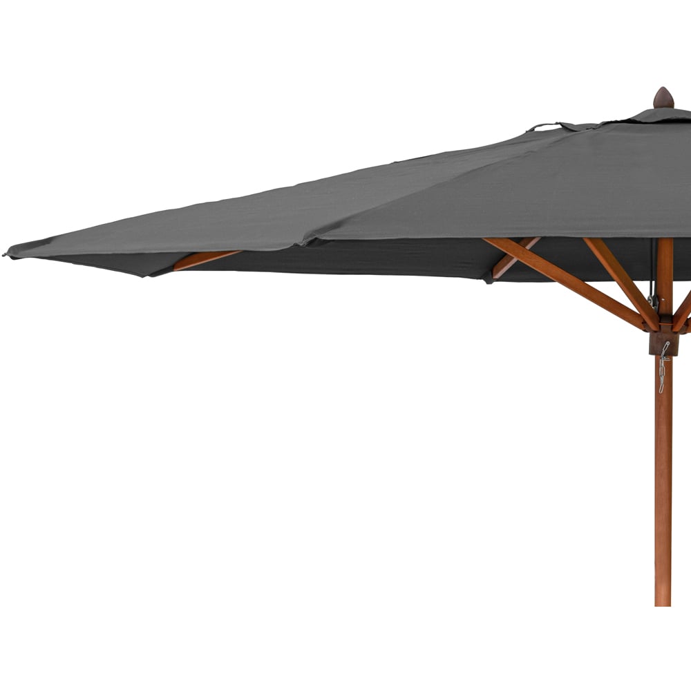 Rowlinson Willington Grey Wooden Parasol 2.7m Image 2