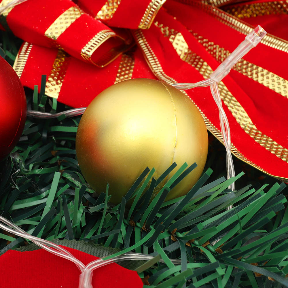 Living and Home Warm White LED Green Classic Artificial Christmas Swag 180cm Image 5