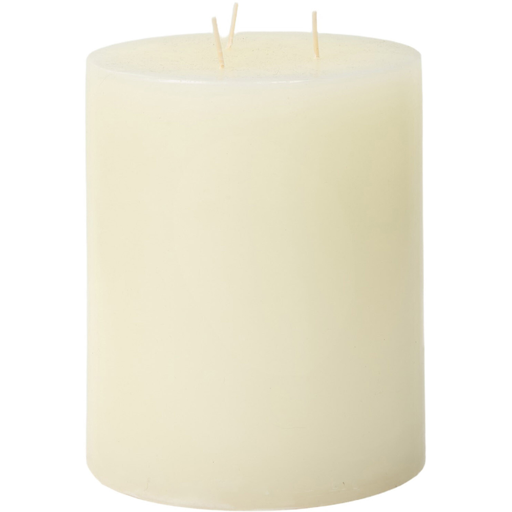 Large Ivory Church Candle Image 3