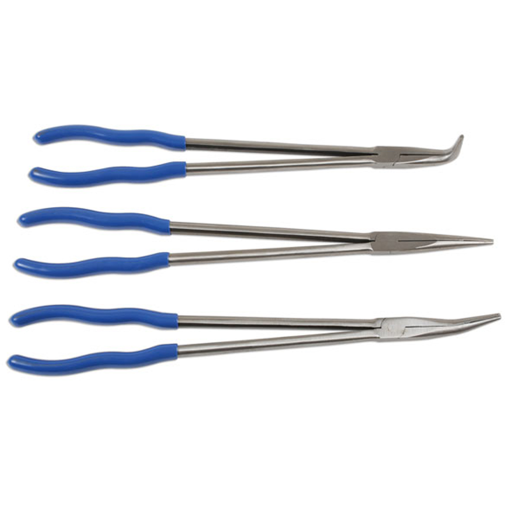 Laser 3 Piece Long Reach Plier Set with Moulded Tray Image 3