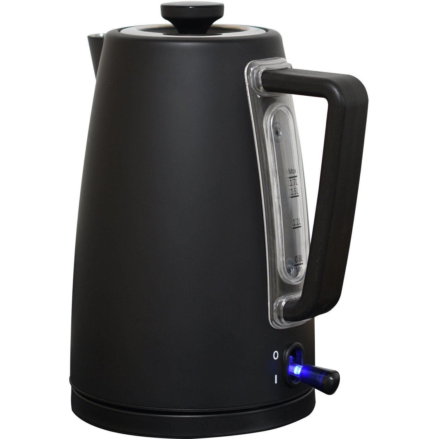 Kitchen Master Matt Black 1.7L Kettle Image 1