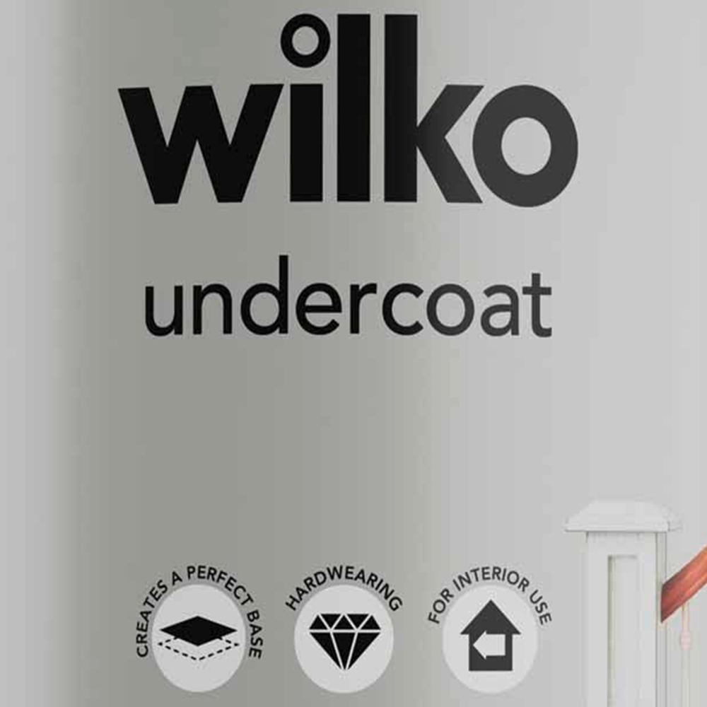 Wilko Wood & Metal White Undercoat Paint 2.5L Wilko