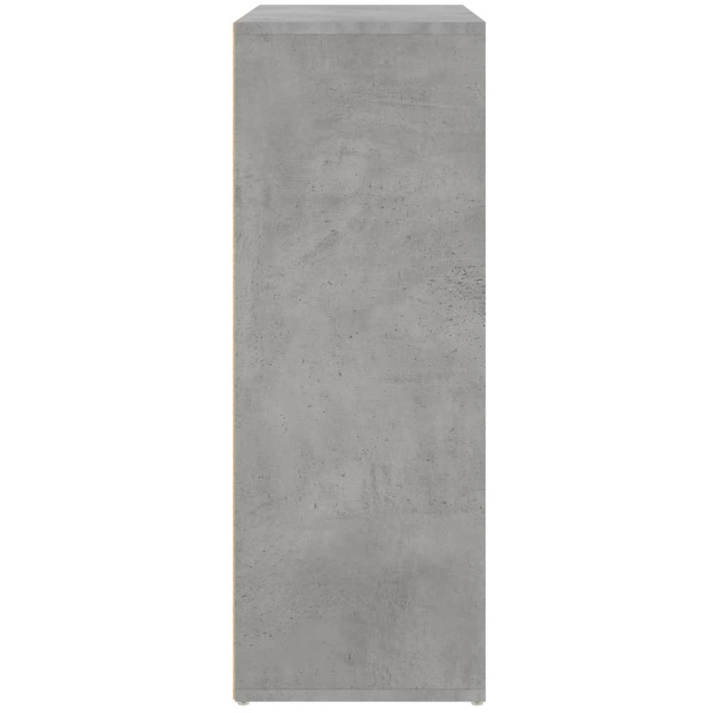 vidaXL 4 Drawer Concrete Grey Wooden Sideboard Image 6