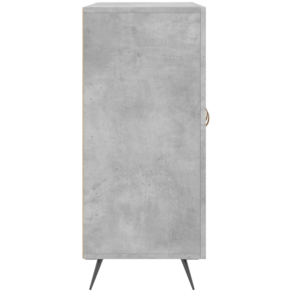 vidaXL 3 Door Concrete Grey Wooden Sideboard Image 7