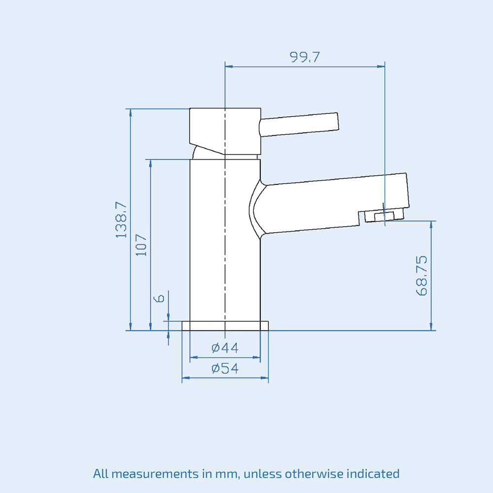 Nes Home Blossom Matte Black Basin Single Lever Mixer Tap with Waste Image 3