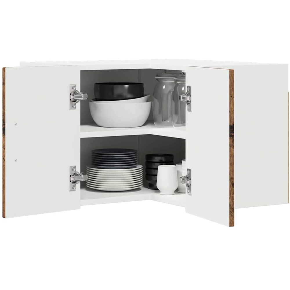 vidaXL Kalmar 2 Door Old Wood Wall Kitchen Cabinet Image 3