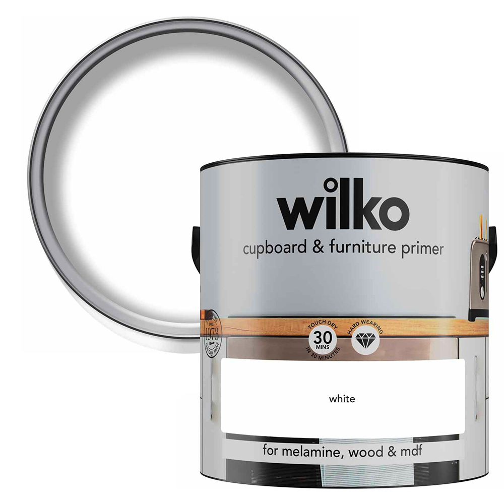 Wilko Quick Dry White Furniture Primer 2.5L Image 1