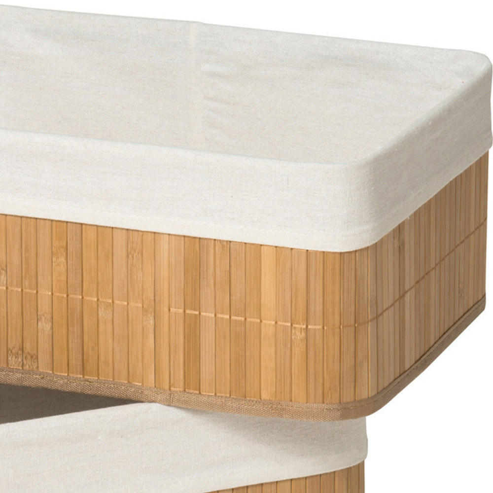 Premier Housewares Kankyo Bamboo Storage Boxes Set of 2 Image 3