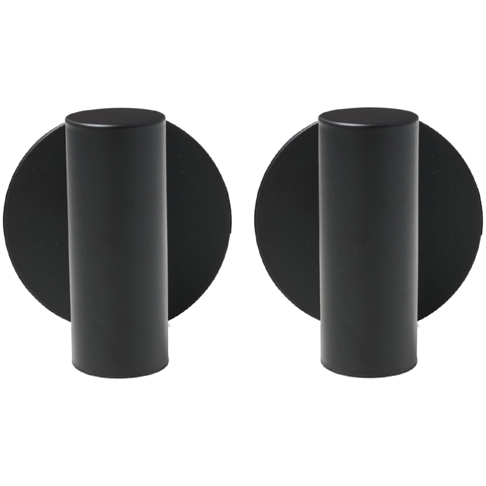 Living and Home 8-Piece Black Wall-Mounted Stainless Steel Bathroom Hardware Set Image 4