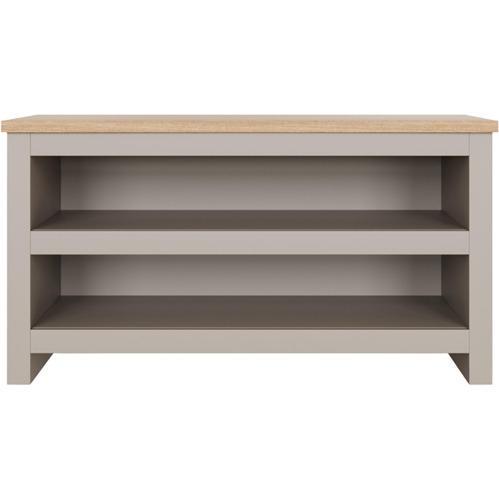 GFW Lancaster Grey Simple Shoe Bench Image 3