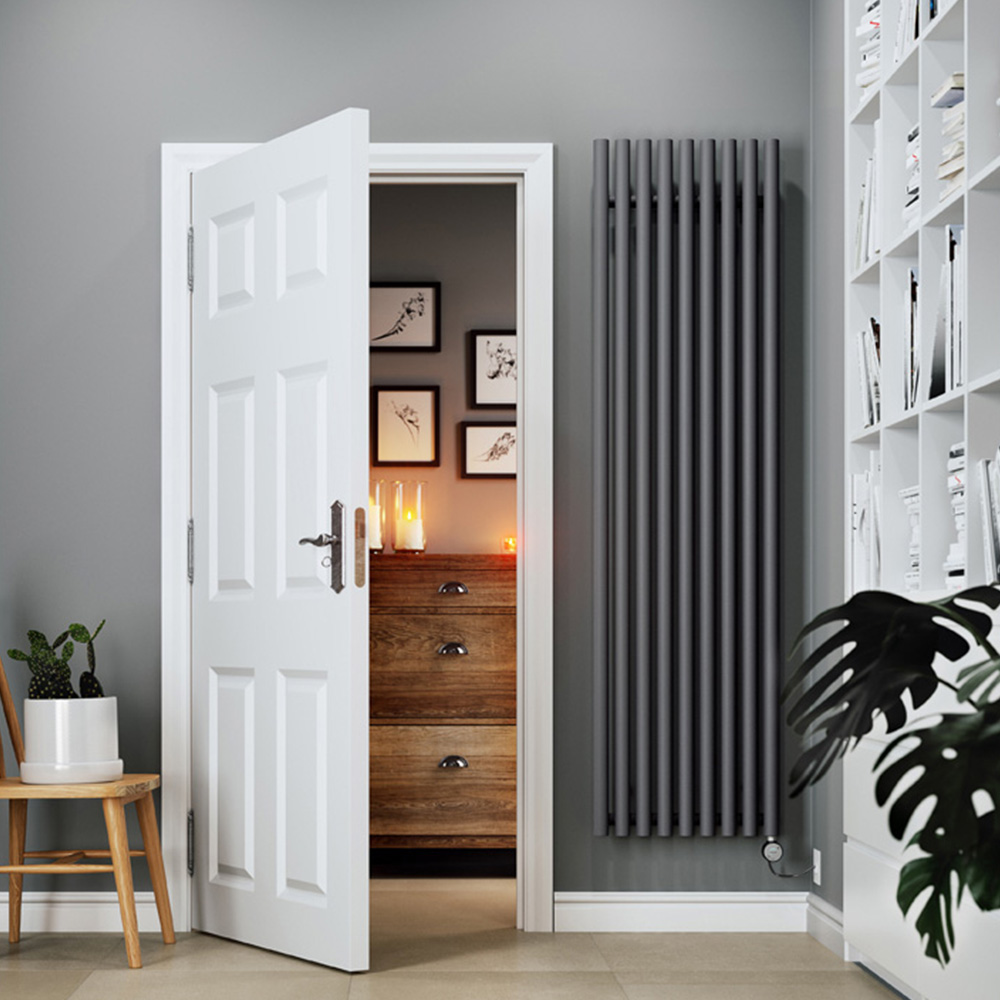 Terma Rolo Room Modern Grey Electric Radiator Bluetooth 1000W 1800 x 480mm Image 2