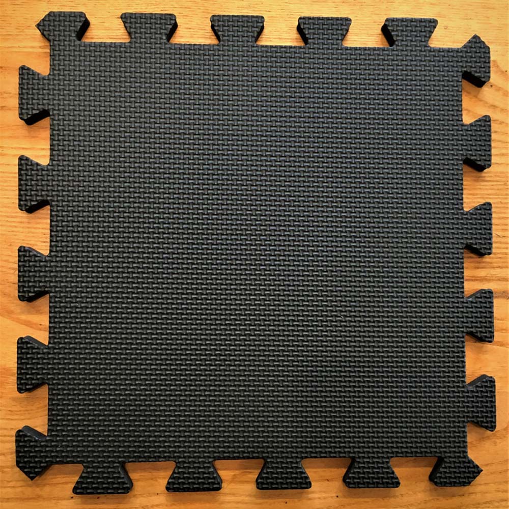 Swift Foundation Warm Floor Black Interlocking Floor Tile for Workshops 6 x 8ft Image 4