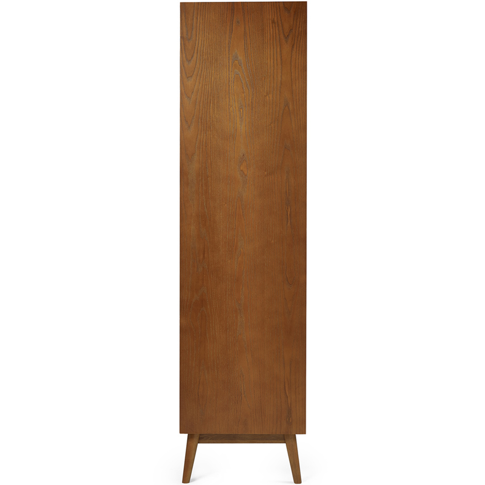 Julian Bowen Lowry 2 Door Single Drawer Cherry Ash Wardrobe Image 5