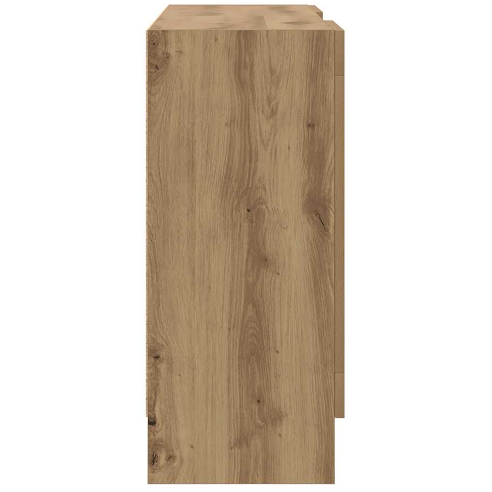 vidaXL 2 Door 2 Shelf Artisan Oak Sideboard Image 5