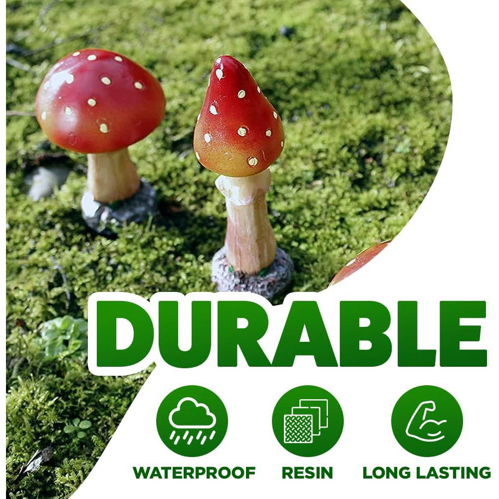 Marco Paul 8 Piece Red Mushroom Ornament Image 8