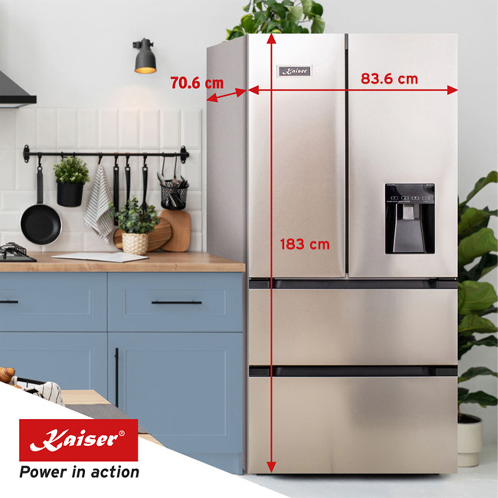 Kaiser Avantgarde Black Pro French Door Fridge Freezer Image 6