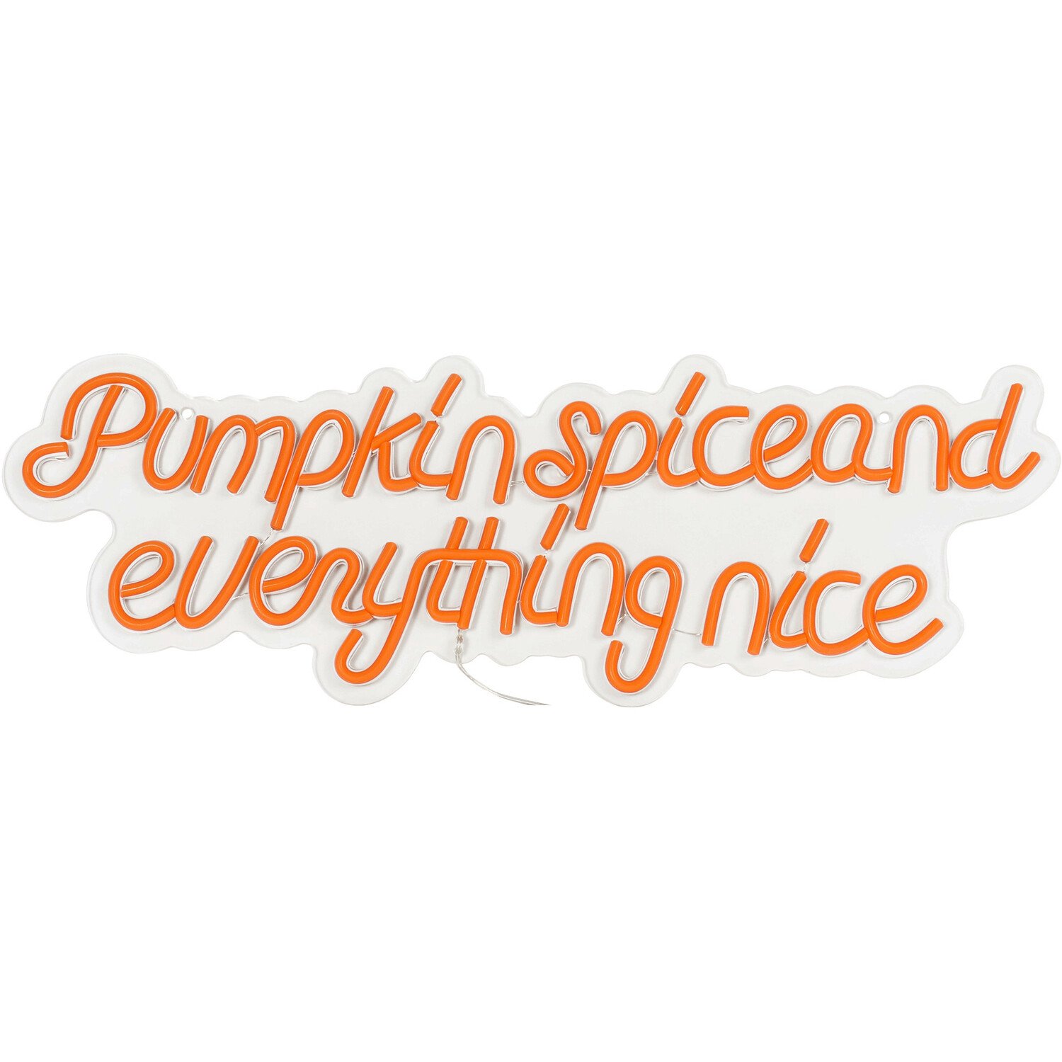 Pumpkin Spice Neon Sign - Orange Image 2