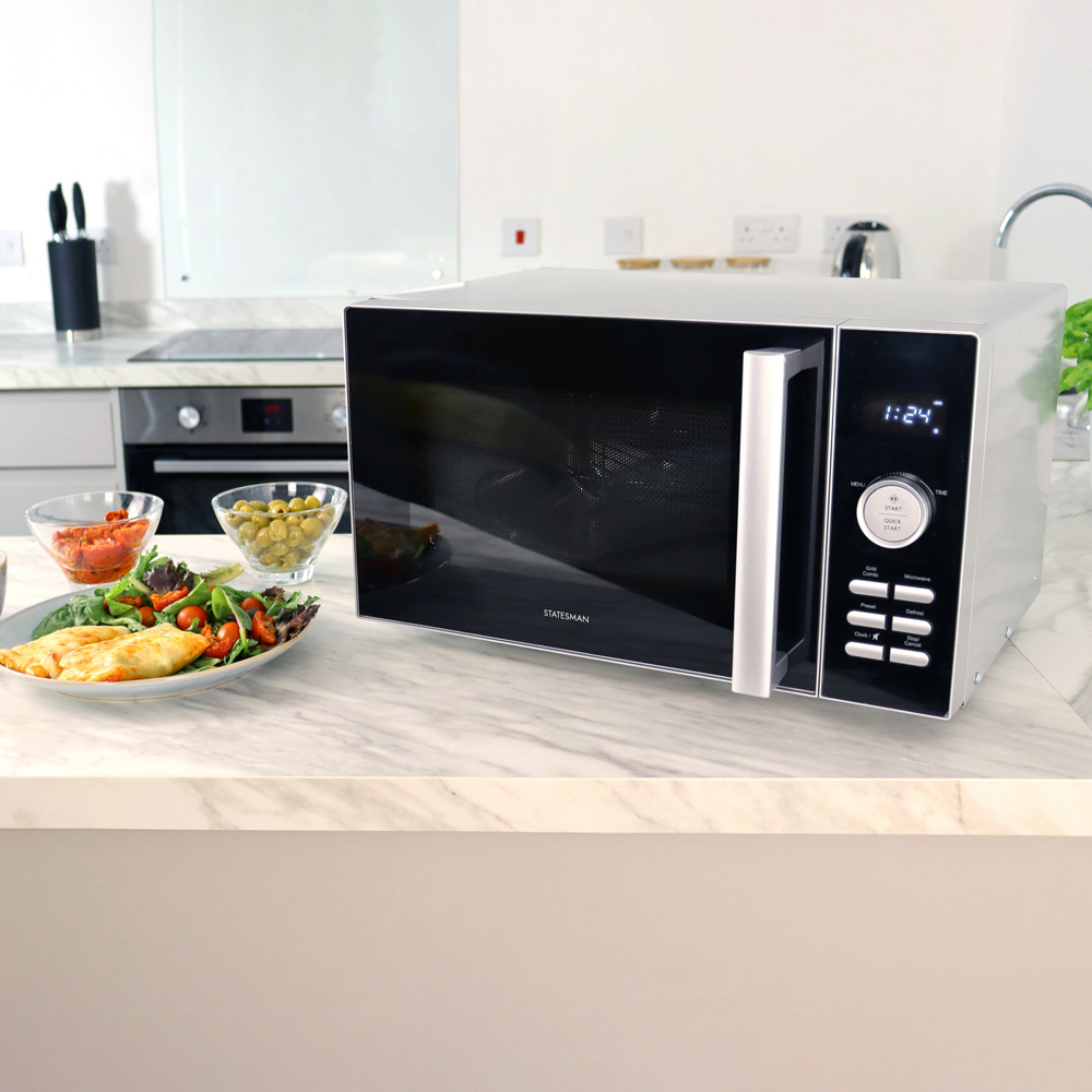 Statesman SKMS0923DSS Silver 23L Digital Solo Microwave 900W Image 2