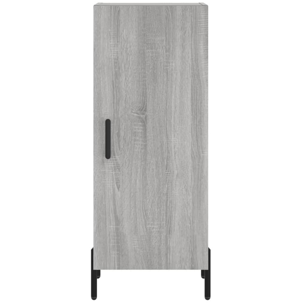 vidaXL Single Door Grey Sonoma Wooden Sideboard Image 6