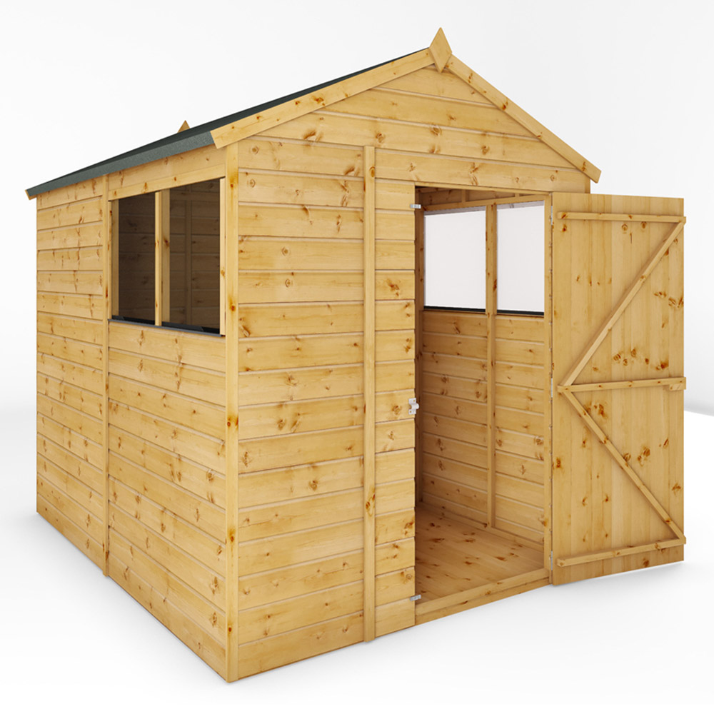 Mercia 8 x 6ft Shiplap Apex Wooden Shed Image 3